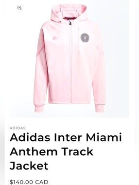 Ladies  Pink Adiddas Jacket